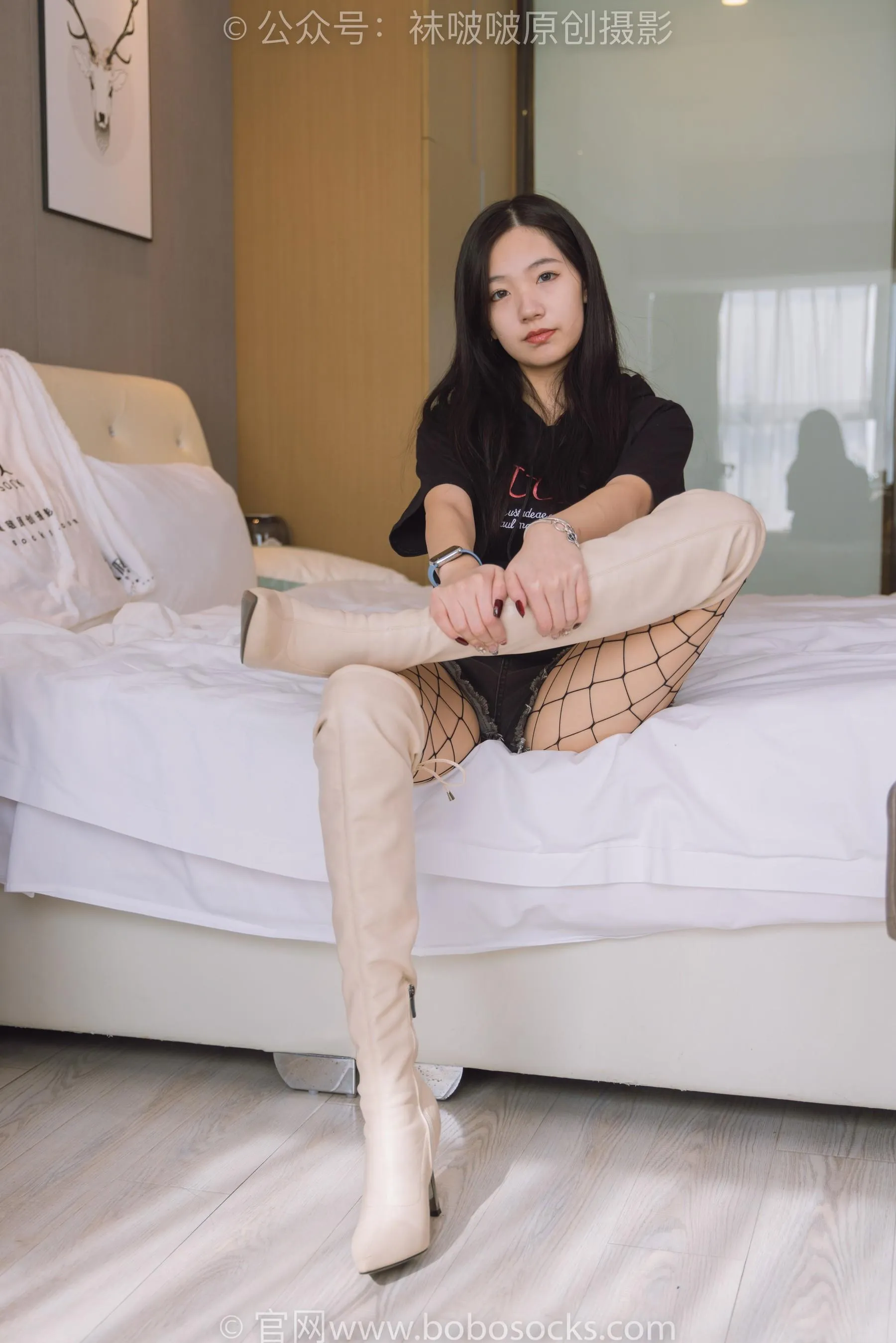 [BoBoSocks袜啵啵]NO.203 三双靴子、黑丝、网袜[23] [54P]插图9